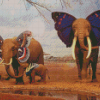 Butterflies Elephants Diamond Paintings