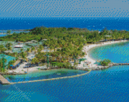 Caribbean Beach Roatan Diamond Paintings