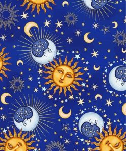Celestial Sun And Moon Art Diamond Paintings