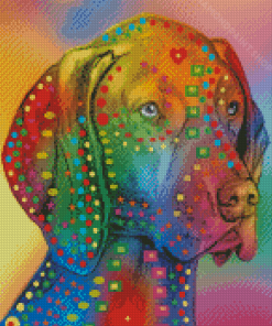 Colorful Pointer Dog Diamond Paintings