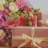 Country Flowers And Gift Diamond Paintings