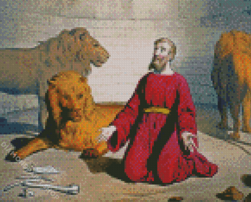 Daniel In The Lions Diamond Paintings