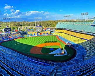 Dodger Stadium In Los Angeles Diamond Paintings