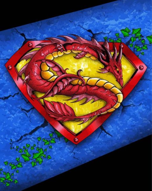 Dragon Superman Symbol Diamond Paintings