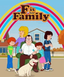 F Is for Family Poster Diamond Paintings