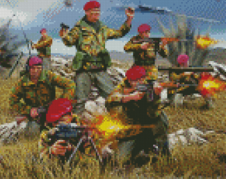 Falklands War Soldiers Diamond Paintings