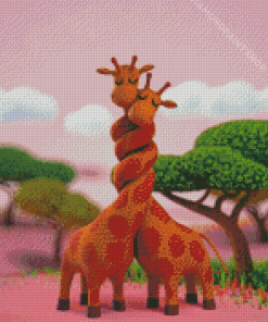 Giraffes Animal Lovers Diamond Paintings