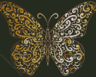 Golden Butterfly Diamond Paintings