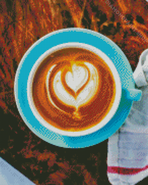 Latte Coffee Diamond Paintings