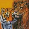 Lion And Tiger Diamond Paintings