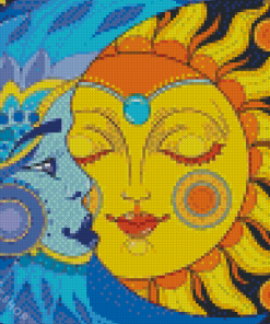 Moon And Sun Diamond Paintings