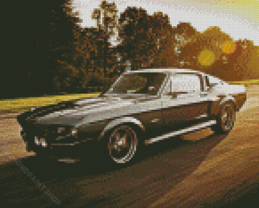Mustang Eleanor Car Diamond Paintings