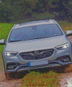 Opel Insignia Car Under Rain Diamond Paintings
