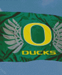 Oregon Ducks Flag Diamond Paintings