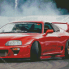 Red Jdm Car Diamond Paintings