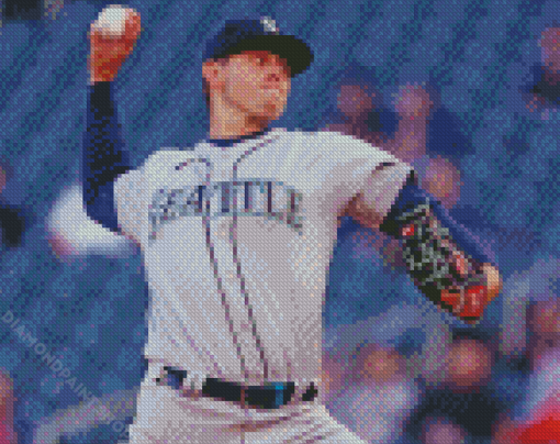 Seattle Mariners Baseball Player Diamond Painting