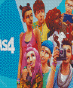 The Sims Video Game Serie Diamond Paintings