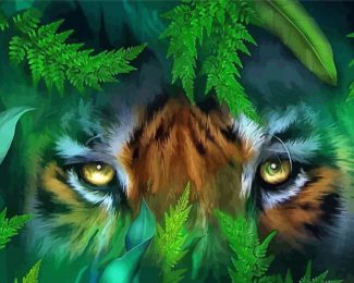 Tiger Blue Eyes Art Diamond Paintings