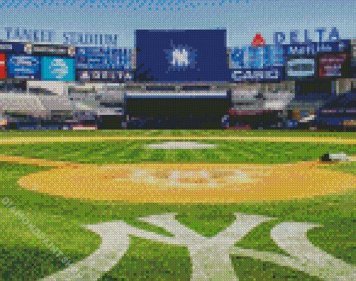 Yankee Stadium On Field Diamond Paintings