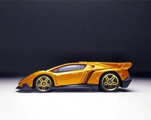 Yellow Hot Wheels Diamond Paintings