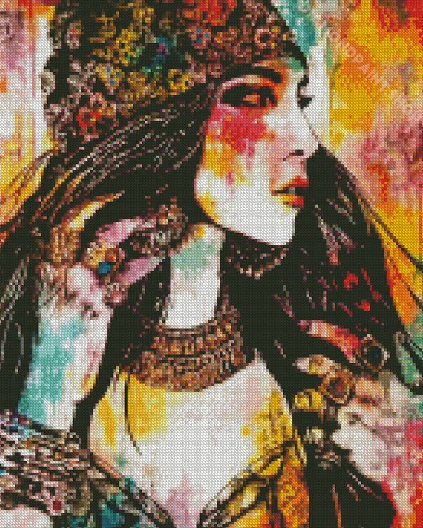 Colorful Gypsy Girl - Diamond Paintings 