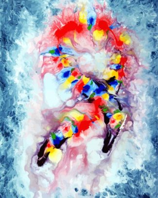 Abstract Colorful Dna Diamond Paintings
