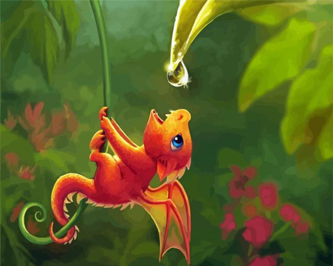 Adorable Baby Dragon – Diamond Paintings