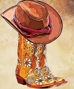 Cowboy Hat Art Diamond Paintings