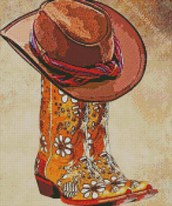 Cowboy Hat Art Diamond Paintings
