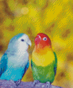 Lovely Lovebirds Diamond Paintings