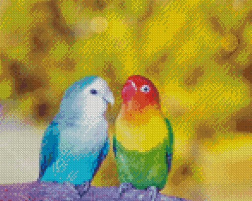 Lovely Lovebirds Diamond Paintings