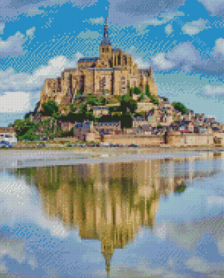 Aesthetic Mont St Michel Diamond Paintings