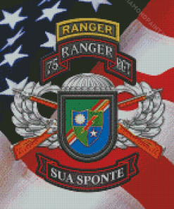 Aesthetic United States Army Rangers Logo Diamond Paintings