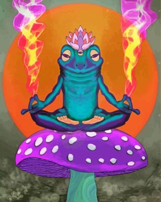 Aesthetic Zen Frog Diamond Paintings