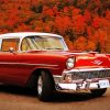 Aesthetic Red Classic Chevy Diamond Paintings