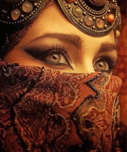 Arab Lady Eyes Diamond Paintings