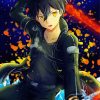 Kirito Manga Hero Diamond Paintings