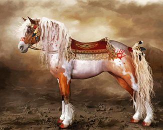Cool Native American Horse – Diamond Paintings