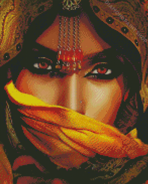 Cool Arab Lady Eyes Diamond Paintings