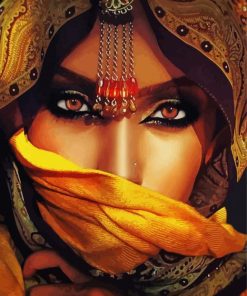 Cool Arab Lady Eyes Diamond Paintings