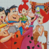 Fred Flintstone Family Diamond Paintings