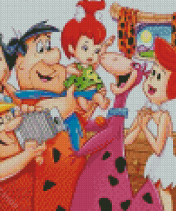 Fred Flintstone Family Diamond Paintings
