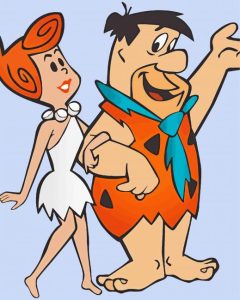 Fred Flintstone And His Wife Diamond Paintings
