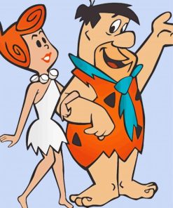 Fred Flintstone And His Wife Diamond Paintings