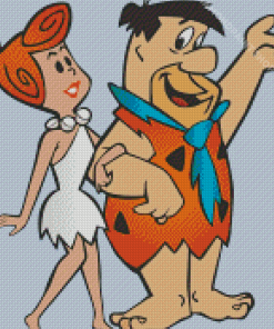 Fred Flintstone And His Wife Diamond Paintings