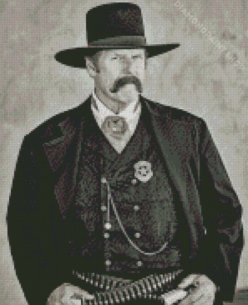 Monochrome Wyatt Earp Diamond Paintings