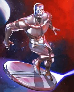 Powerfull Silver Surfer Diamond Paintings