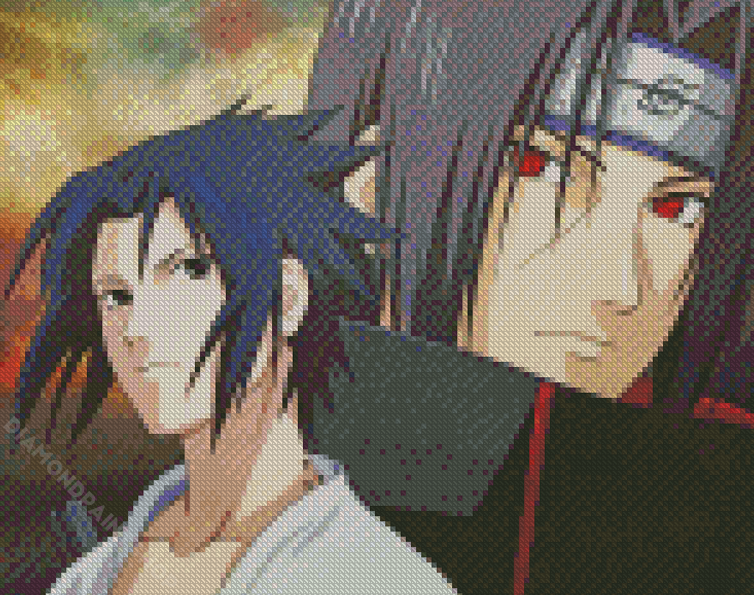 Naruto Vs Sasuke Fight - Diamond Paintings 