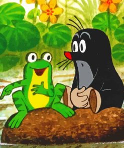 The Little Mole And The Frog Diamond Paintings