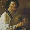 Vintages Bagpipe Player Diamond Paintings